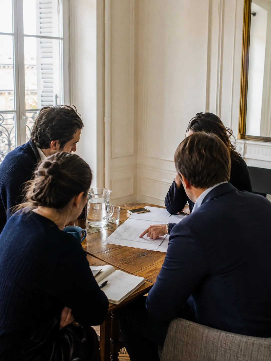 Bureau d’un réseau au travail